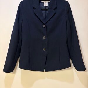 Vintage Jones New York Navy Blazer Size 4 – 90’s Classic Tailored Career Jacket